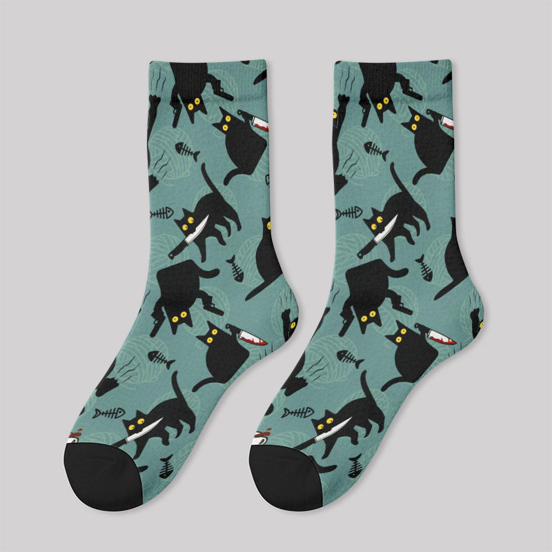 Naughty Kitten Men's Socks