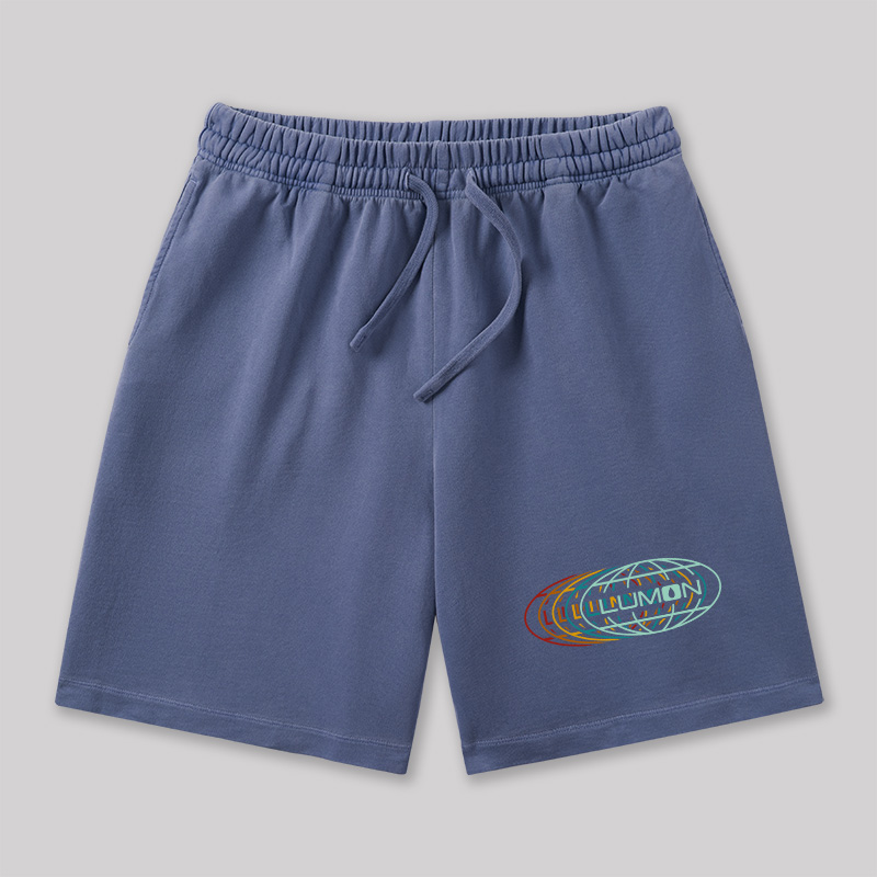 Retro Industry Geeky Washed Shorts