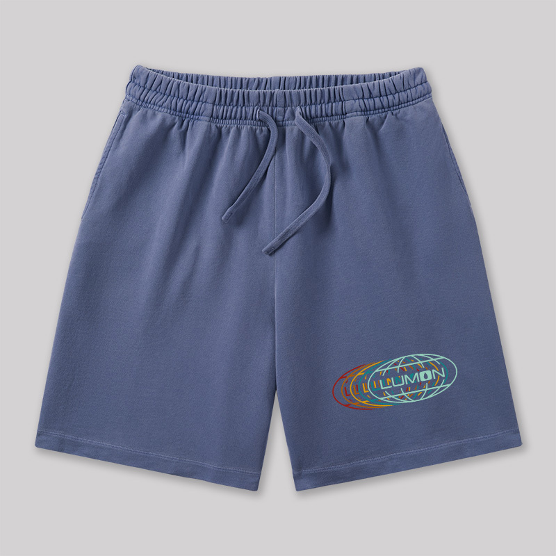 Retro Industry Geeky Washed Shorts