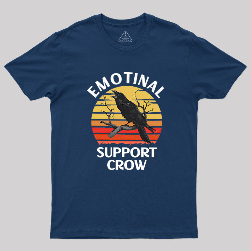 Emotional Support Crow Geek T-Shirt