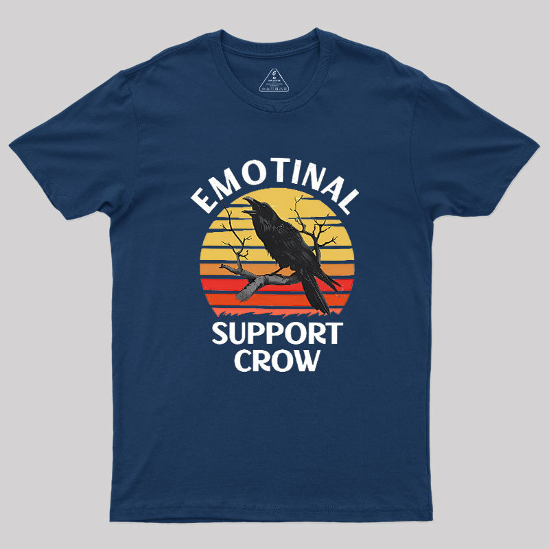 Emotional Support Crow Geek T-Shirt