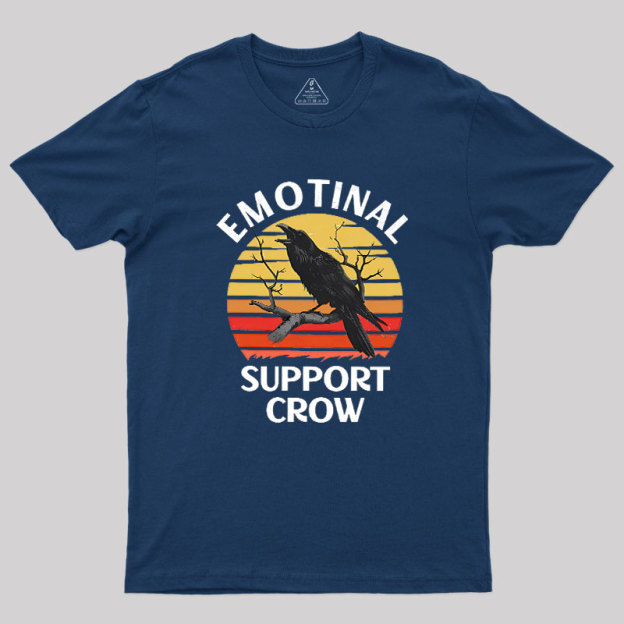 Emotional Support Crow Geek T-Shirt