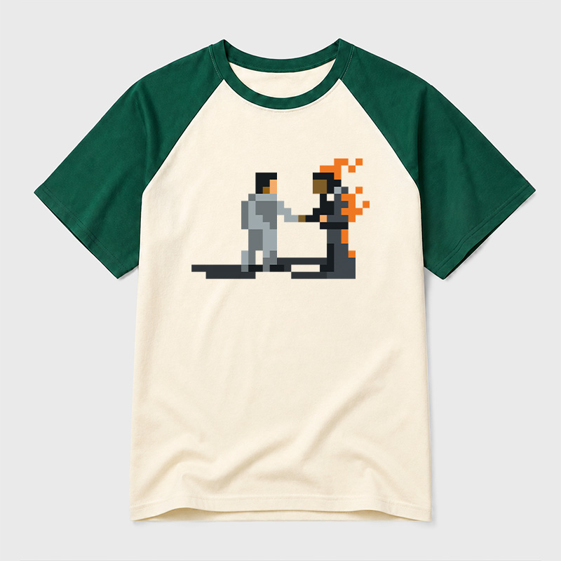 Wish You Were Here Geek Retro Raglan T-Shirt