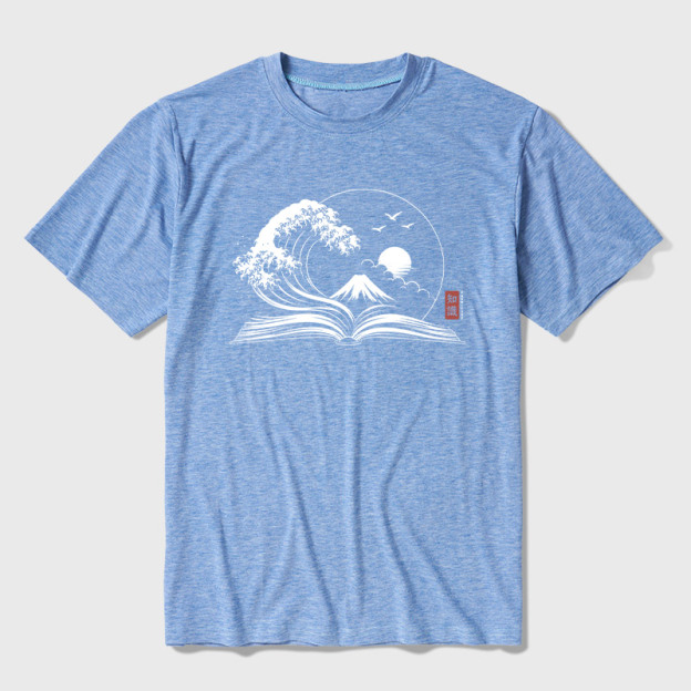 The Great Wave of Knowledge Ultra Soft Heather Tee