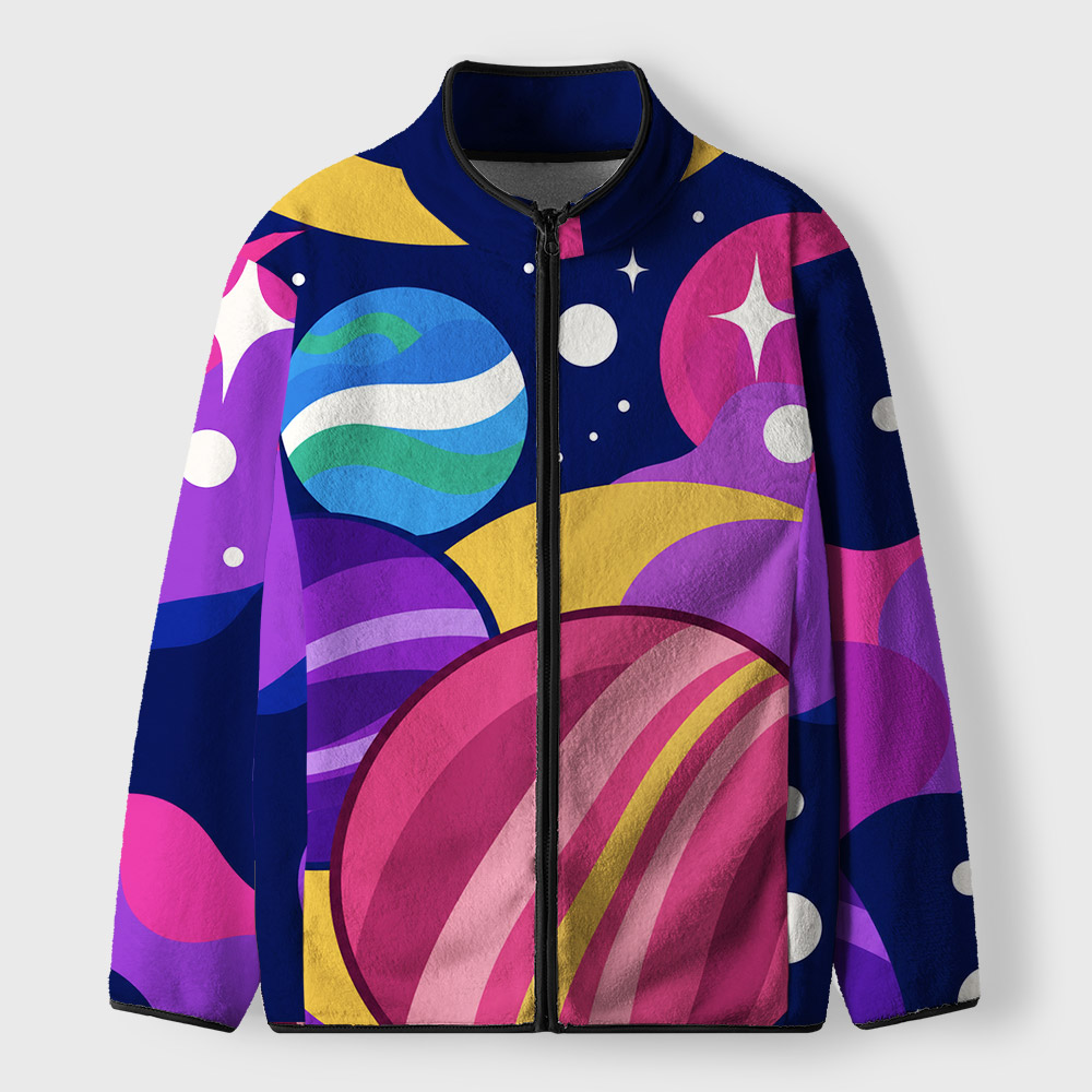 Fogbound Orbit Geek Polar Fleece Full-Zip Jacket