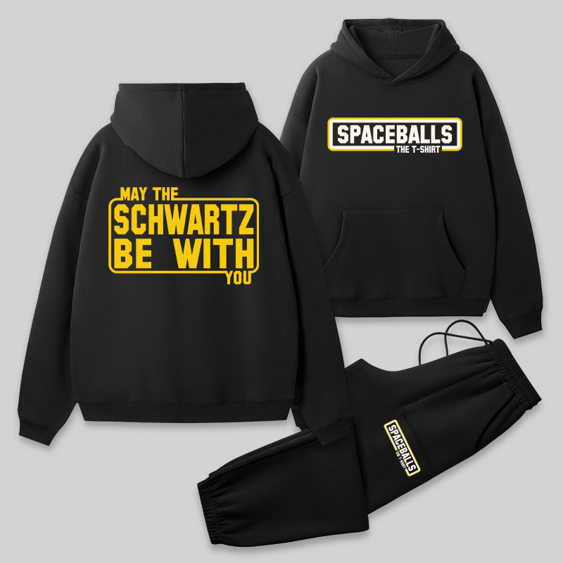 The Funny Force Front and Back Printed Geek Fleece Hoodie Set