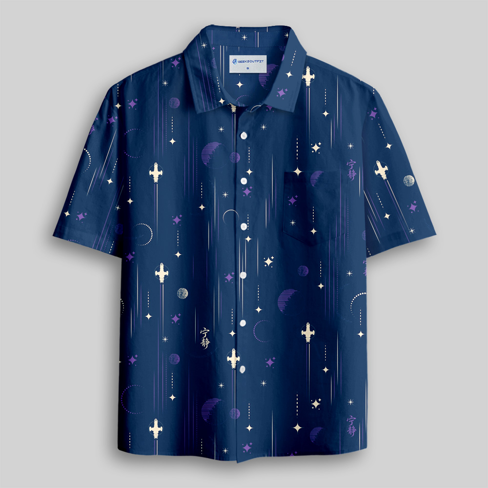 Serenity Nightflight Button Up Pocket Shirt