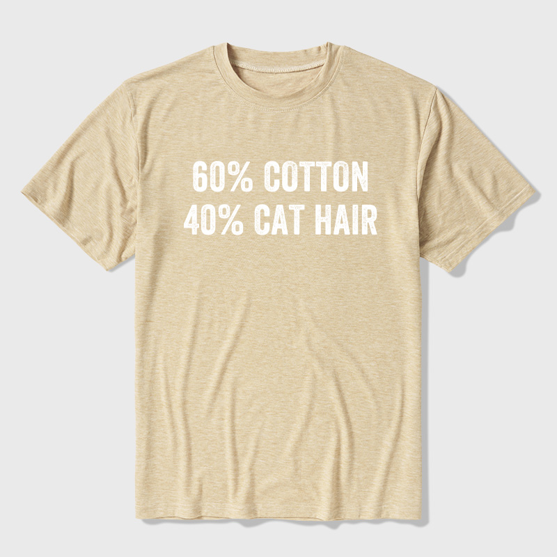 60 Cotton 40 Cat Hat Ultra Soft Heather Tee