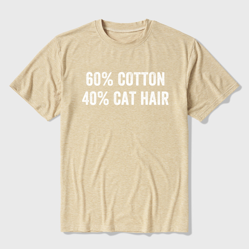 60 Cotton 40 Cat Hat Ultra Soft Heather Tee