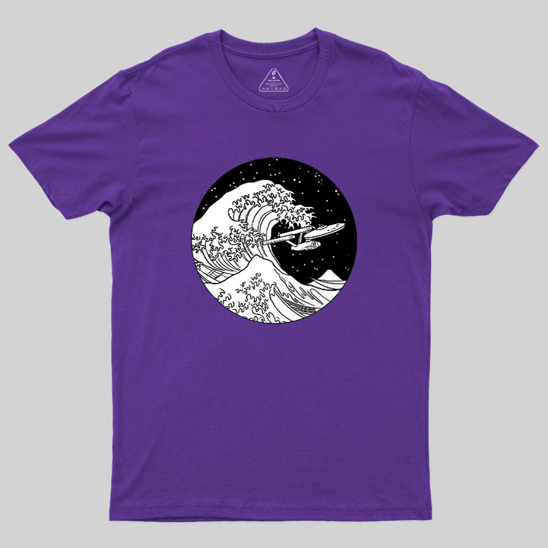 Trek Spaceship In Space Geek T-Shirt