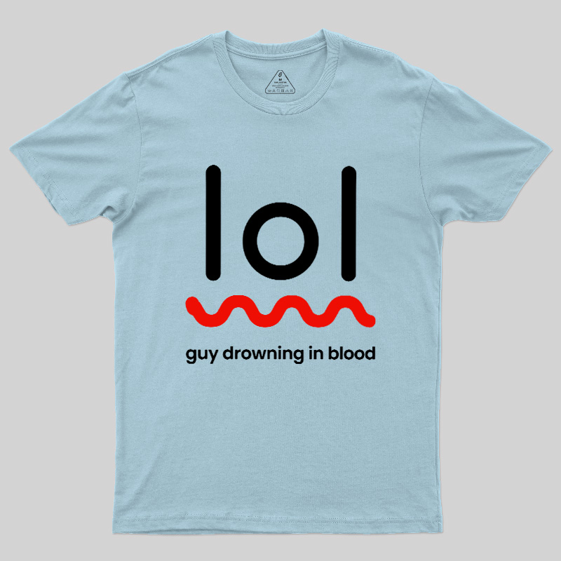 Guy Drowning In Blood Geek T-Shirt