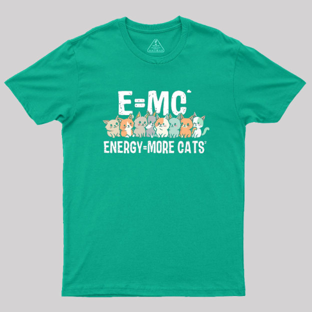 Energy=More Cats^2 Geek T-Shirt