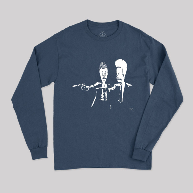 Beavis And Butthead Pulp Fiction Long Sleeve T-Shirt