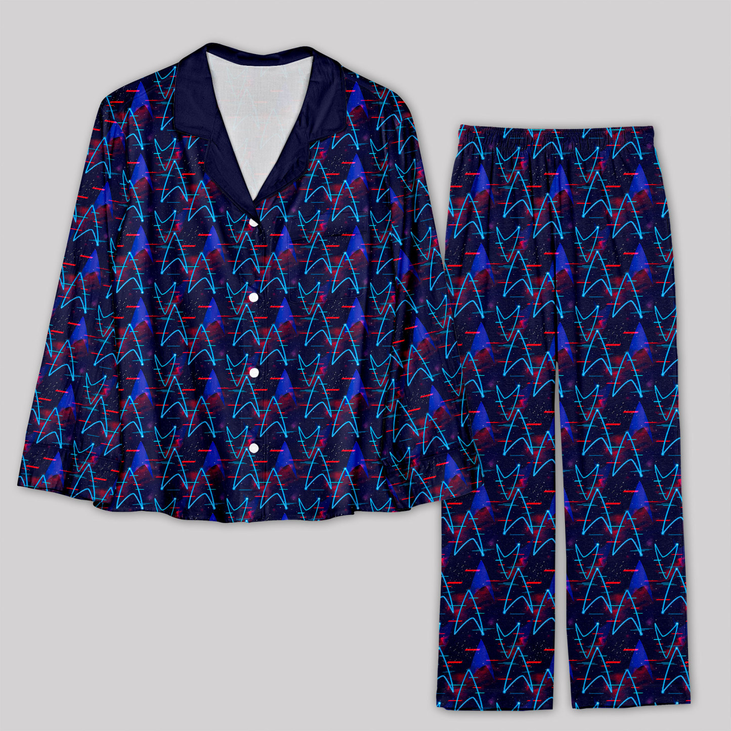 Geeksoutfit Starship Icon Pajama Sets for Sale