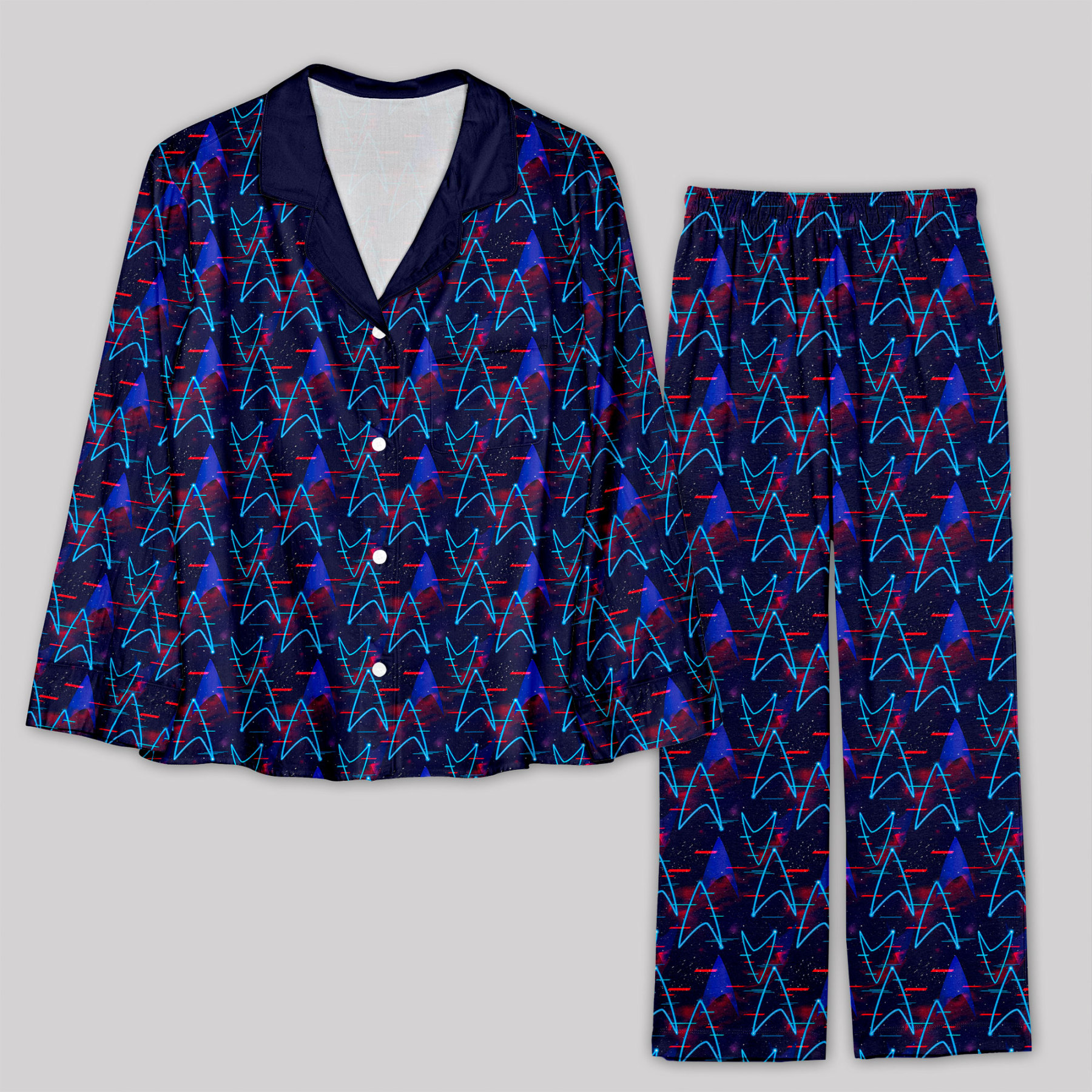 Geeksoutfit Starship Icon Pajama Sets for Sale