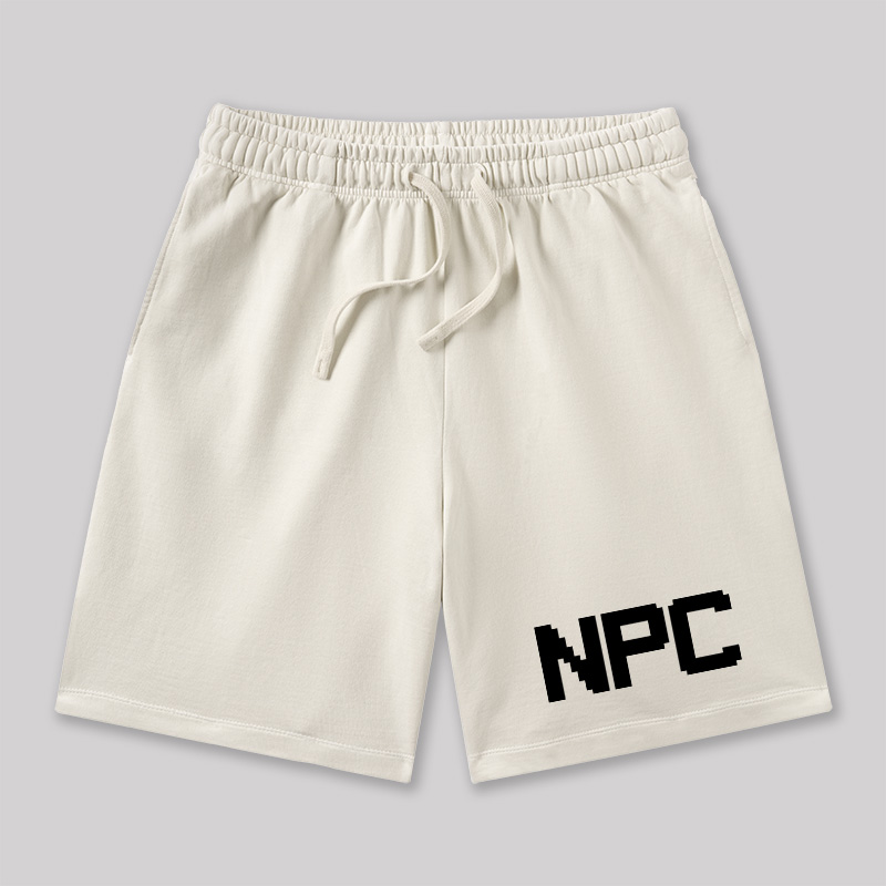 NPC Funny Geeky Washed Shorts