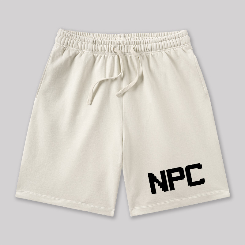 NPC Funny Geeky Washed Shorts
