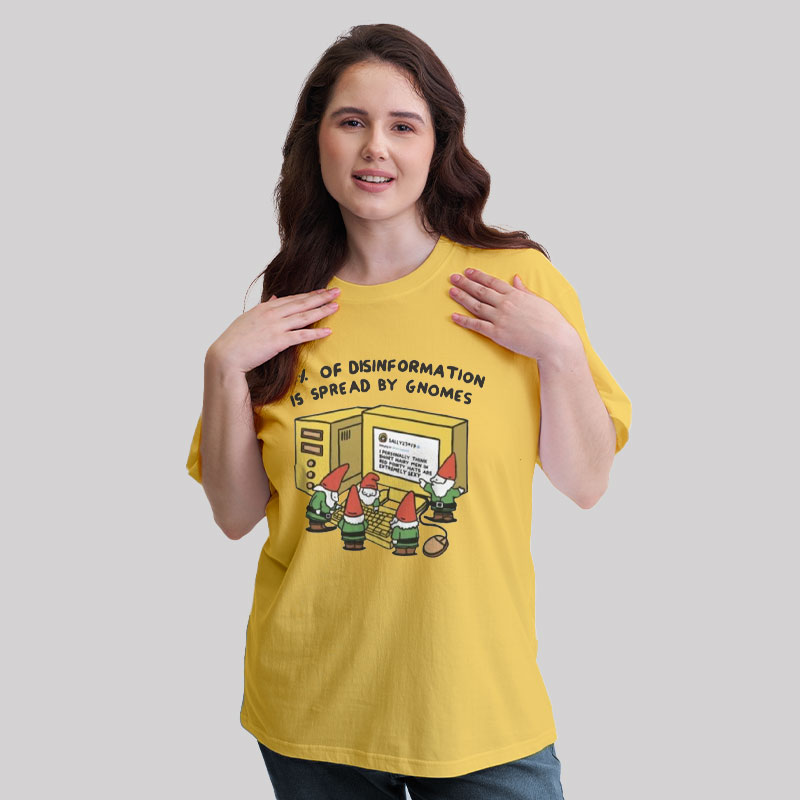 Gnome Disinformation Geek T-Shirt