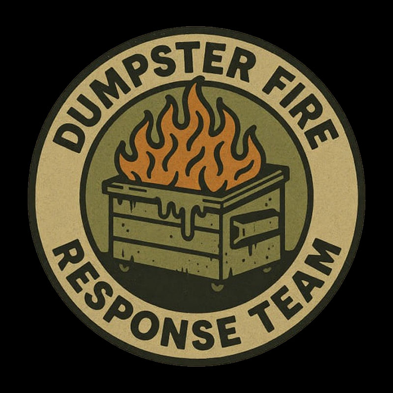 Dumpster Fire Response Team Geek T-Shirt
