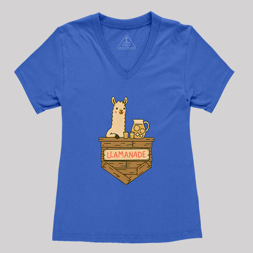 Llamanade Geek Women's V-Neck T-shirt