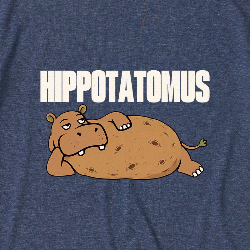 Hippotatomus Ultra Soft Heather Tee