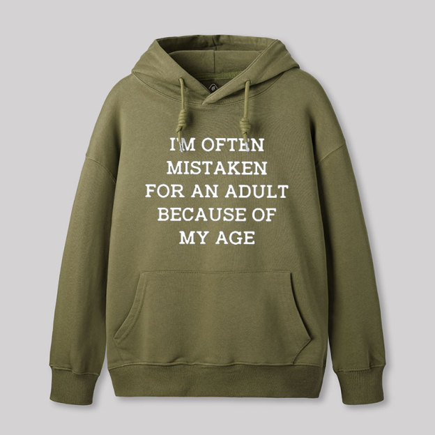 Mistaken For An Adult Geek Hoodie