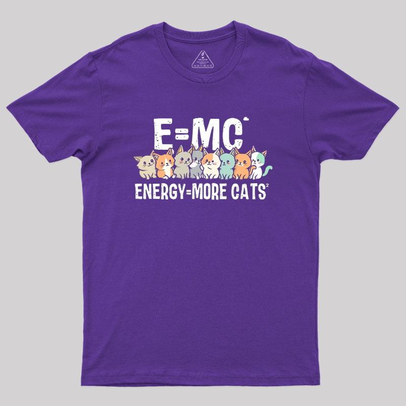 Energy=More Cats^2 Geek T-Shirt