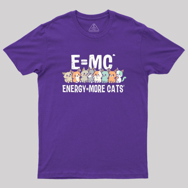 Energy=More Cats^2 Geek T-Shirt