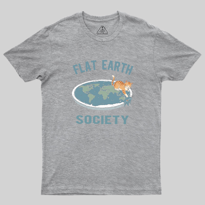 Cat Edge of the World Geek T-Shirt