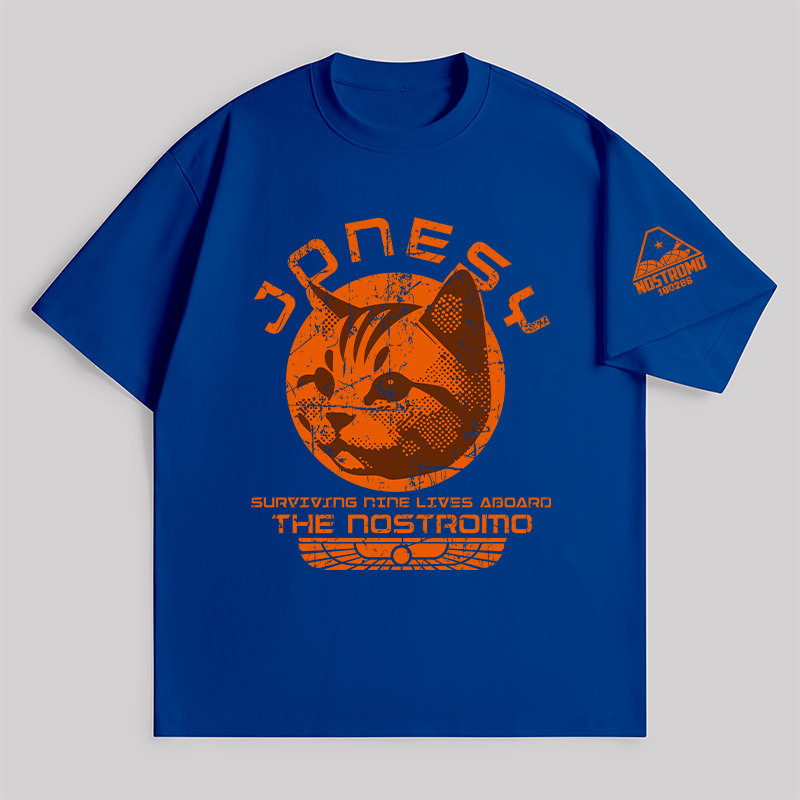 Jonesy Surviving Nine Lives Aboard The Nostromo Unisex Oversized T-shirt