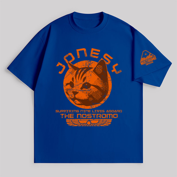 Jonesy Surviving Nine Lives Aboard The Nostromo Unisex Oversized T-shirt
