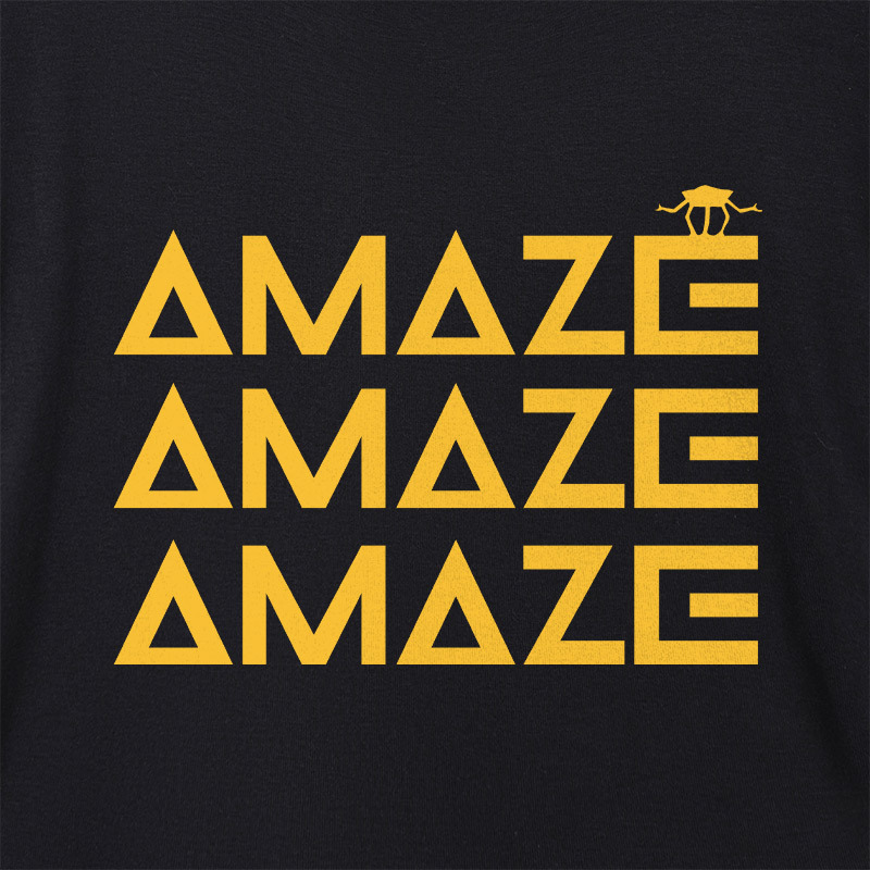 Amaze Rocky Geek Dolman Sleeve V-Neck Shirt