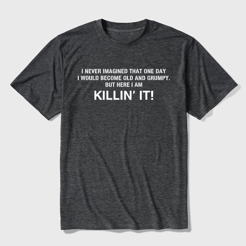 Old and Grumpy Ultra Soft Heather Tee