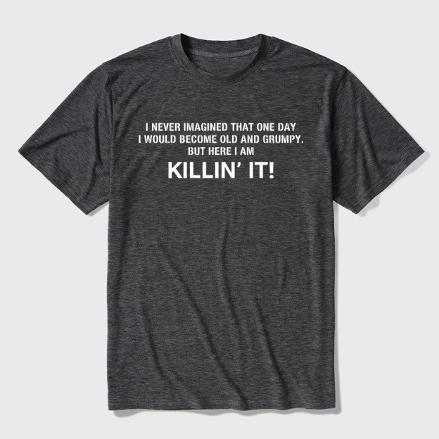 Old and Grumpy Ultra Soft Heather Tee