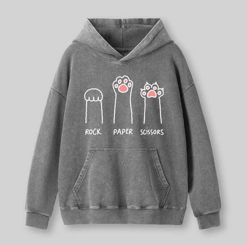 Cat Paw Washed Hoodie