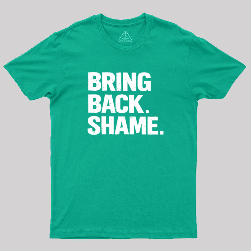 Bring Back Shame Geek T-Shirt