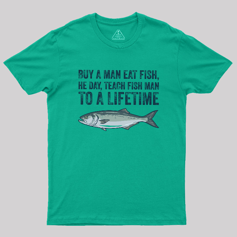 Fish Man Philosophy Geek T-Shirt
