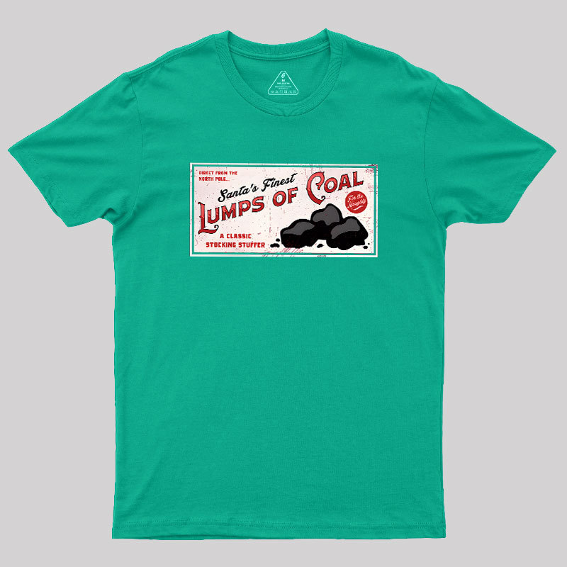 Santa's Coal Vintage Ad Geek T-Shirt