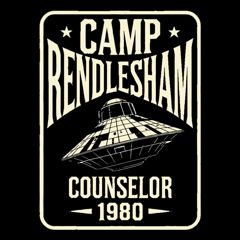 Camp Rendlesham Counselor 1980 UFO Geek T-Shirt