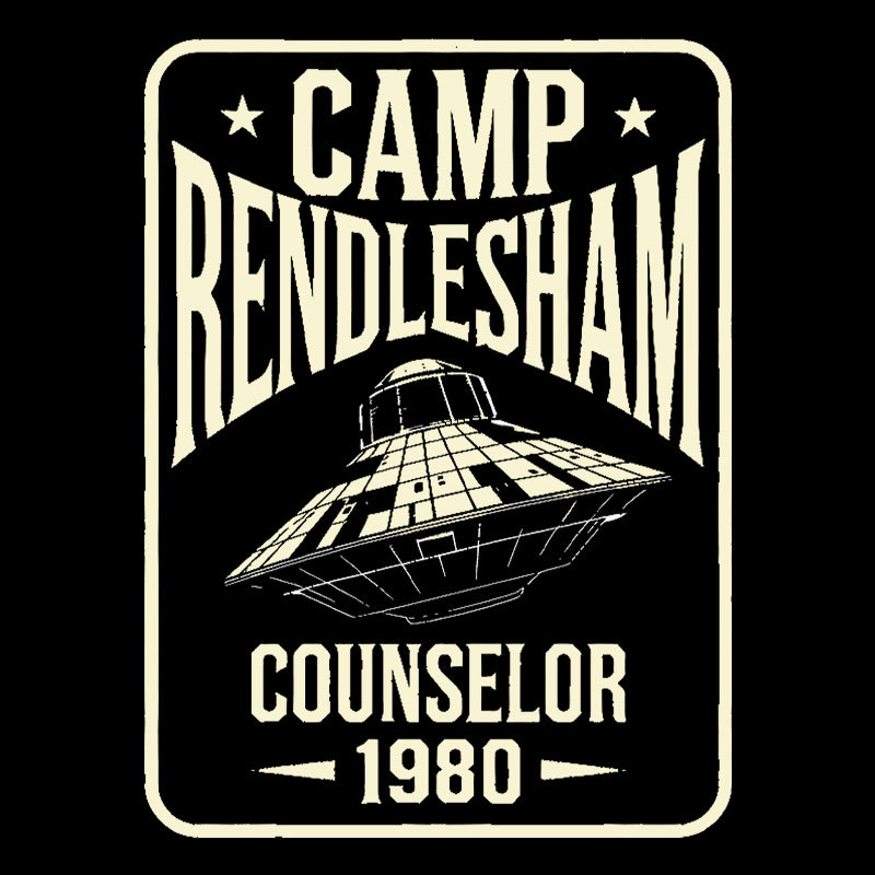 Camp Rendlesham Counselor 1980 UFO Geek T-Shirt