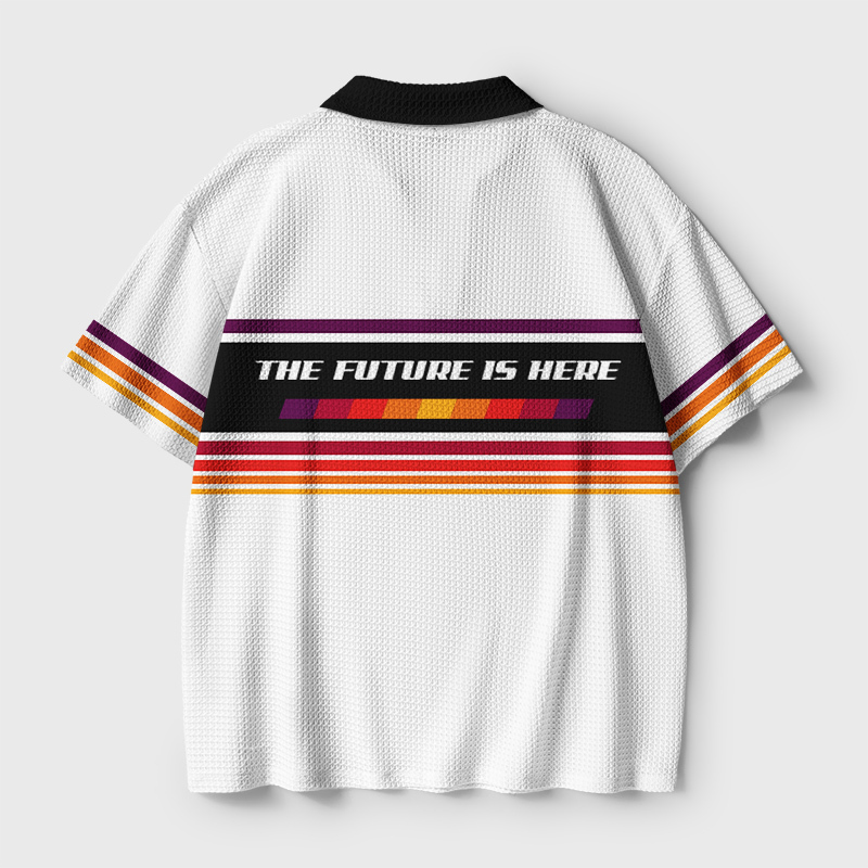 The Future Is Here Geek Crochet Polo Shirt