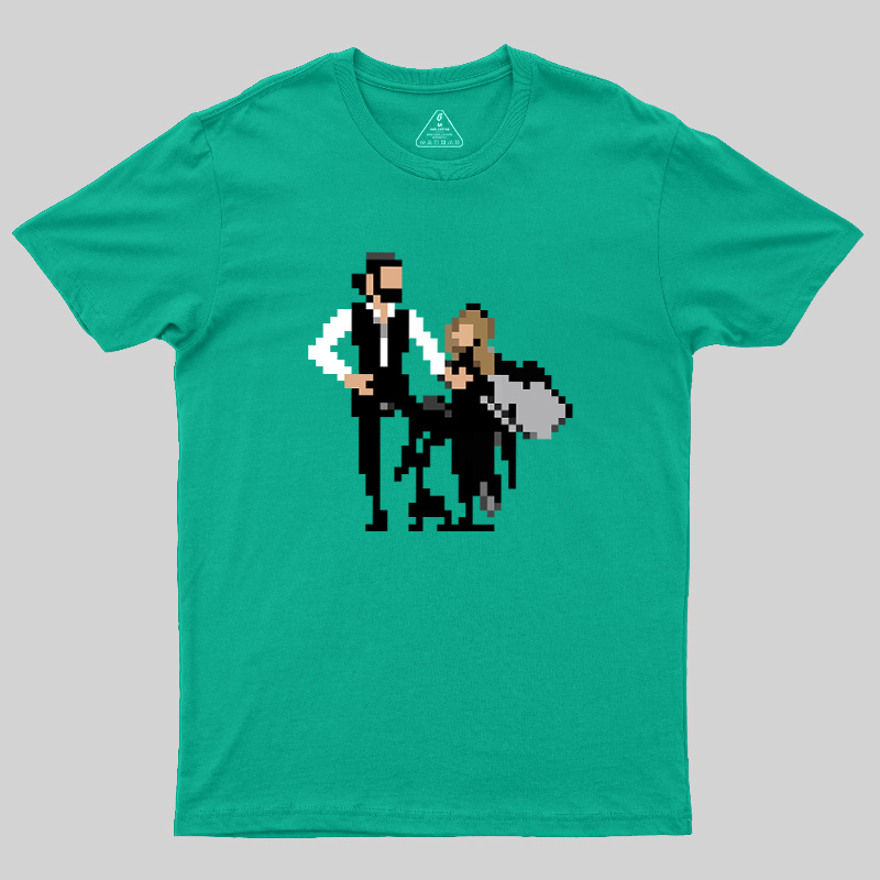 Pixel Rumors Fleet Rock Duo Graphic Geek T-Shirt