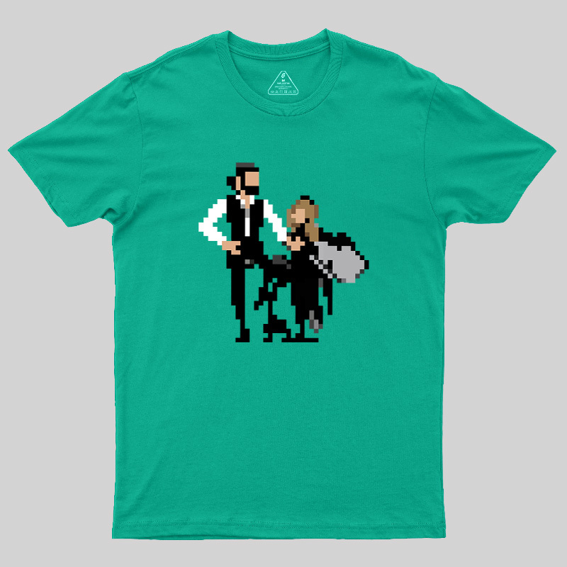Pixel Rumors Fleet Rock Duo Graphic Geek T-Shirt