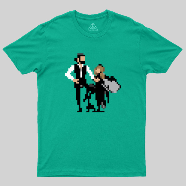 Pixel Rumors Fleet Rock Duo Graphic Geek T-Shirt