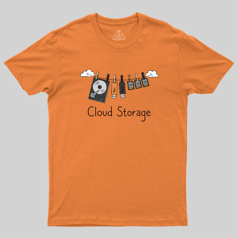 Literal Cloud Storage Hardware Laundry Geek T-Shirt