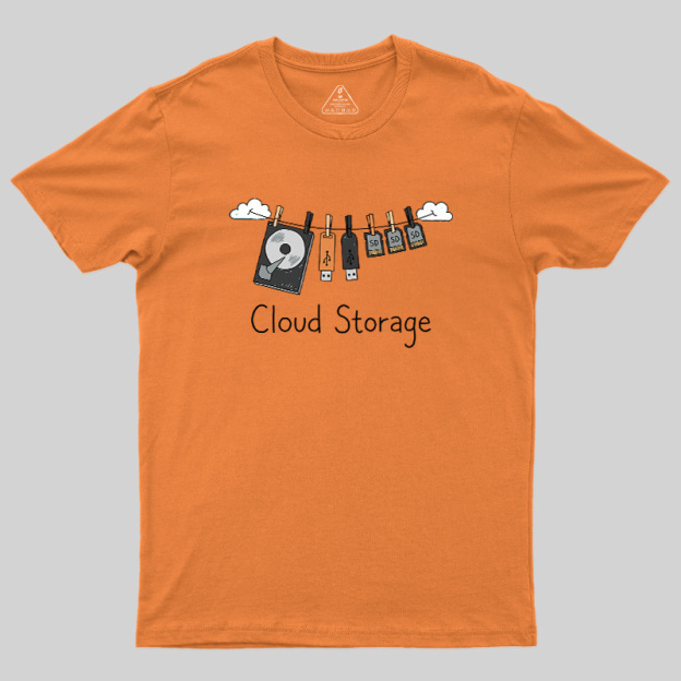 Literal Cloud Storage Hardware Laundry Geek T-Shirt
