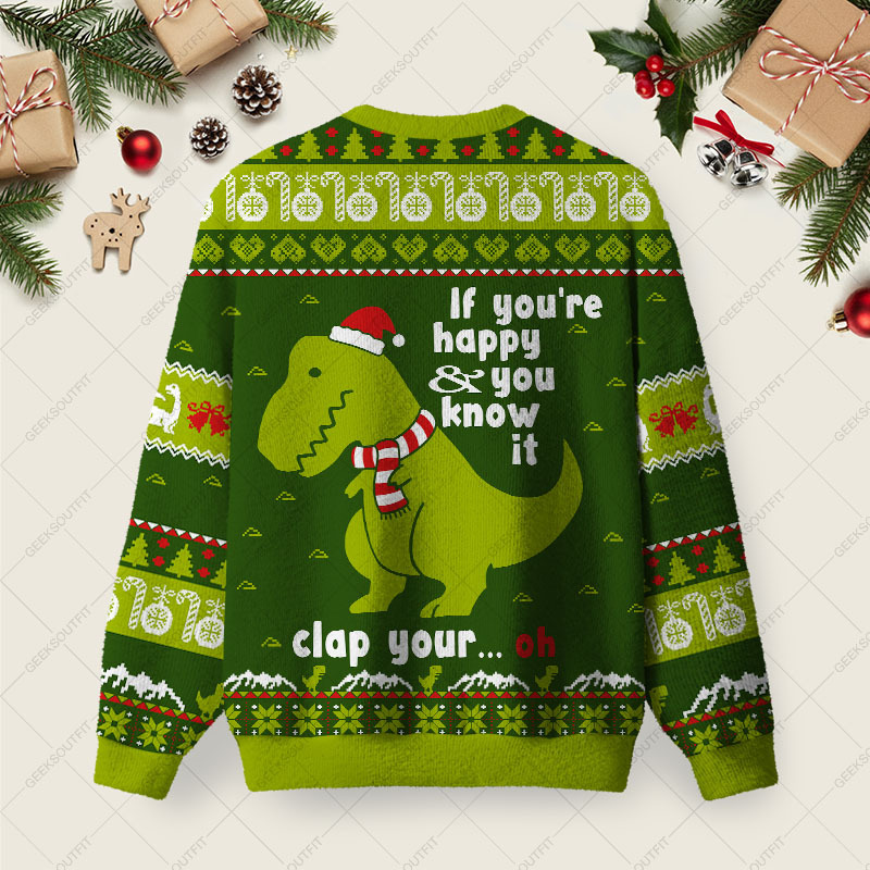 You Know It Ugly Christmas Fuzzy Fleece Sweatshirt