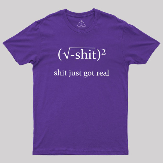 Just Got Real Geek T-Shirt