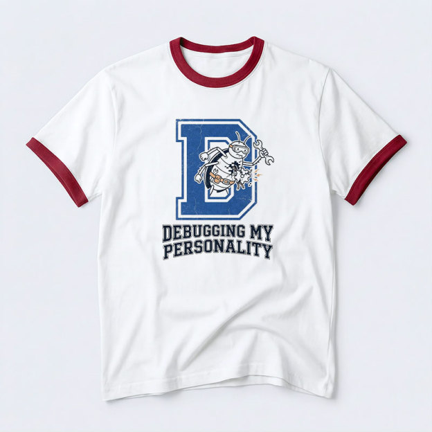 Debugging My Personality Geek Retro Ringer T-Shirt