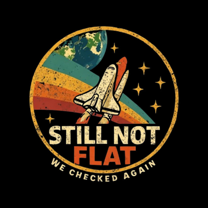 Retro Still Not Flat Geek T-Shirt
